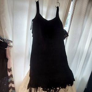 WHBM Fringed mini Dress 👗 sz XS